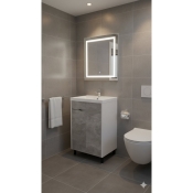 Тумба Vivia Loft Д2 (Бетон) к умывальнику Idea-55 (А0060502)