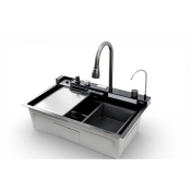 Мийка кухонна Insana MITTONI P-5 7546 чорна з нержавіючої сталі 75х46х22 BLACK (А0059850)