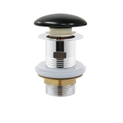 Донний клапан для раковини з переливом MIXXUS POP-UP-08 BLACK 1 1/4'' (СLICK-СLACK) (AC3565)