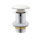 Донний клапан для раковини без переливу MIXXUS POP-UP-09 WHITE 1 1/4'' (СLICK-СLACK) (AC3567)
