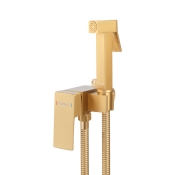Змішувач для гігієнічного душу прихованого монтажу Haiba KUBUS 002 (INNER) BRUSHED GOLD, колір «Матове золото» (HB9625)