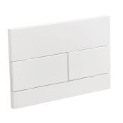 Панель змиву  KOER KT-0603-03 240x160x10mm біла, лінійна прямокутна кнопка (KR5318)