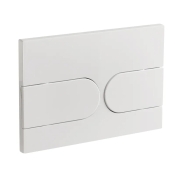 Панель змиву  KOER KT-0604-03 240x160x10mm біла, закруглена кнопка (KR5322)