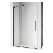 Двері у нішу розсувні Walk-In правосторонні KOER SR SD07 120x200 прозоре скло EASY CLEAN графіт (KR5775)