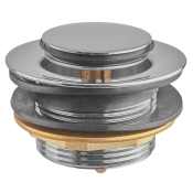 Донний клапан для ванни KOER PW-06-01 1 1/2'' автоматичний (СLICK-СLACK) (Колір хром) (KR5799)