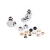 Набір вентилів тривісний регулюючий правий TERMA Set Of Valves хром WRZRC32-CR