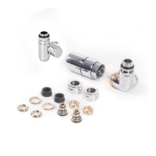 Набір вентилів термостатичний тривісний з трійником правий TERMA Set Of Valves хром WRZTCG5-CR